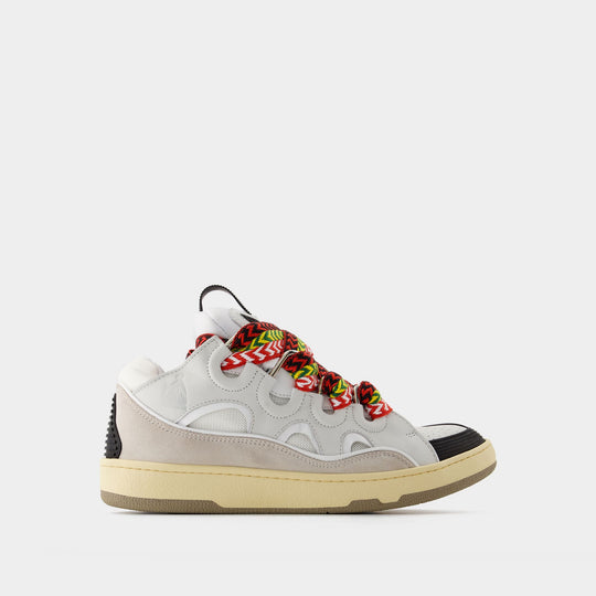 Curb 白色牛皮运动鞋