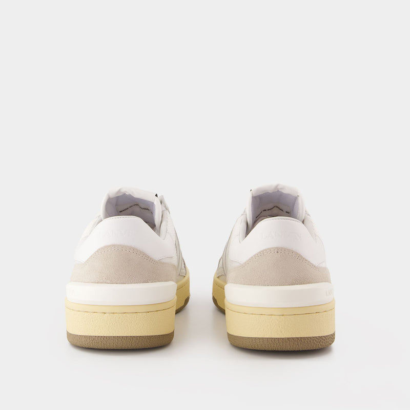 Clay Sneakers - Lanvin - Leather - White