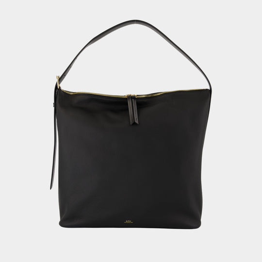 Vera Maxi Shoulder Bag - A.P.C. - Leather - Black