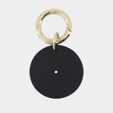 Vinyl Keychain - A.P.C. - Leather - Black