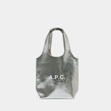 Ninon Small Shopper Bag - A.P.C. - Synthetic - Silver