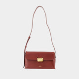 Simone Small Shoulder Bag - A.P.C. - Leather - Burgundy