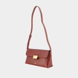 Simone Small Shoulder Bag - A.P.C. - Leather - Burgundy