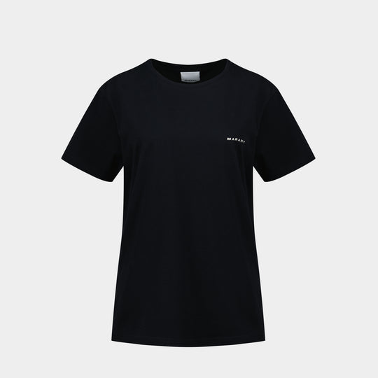 Zafferh Gz T-Shirt - Isabel Marant - Cotton - Black