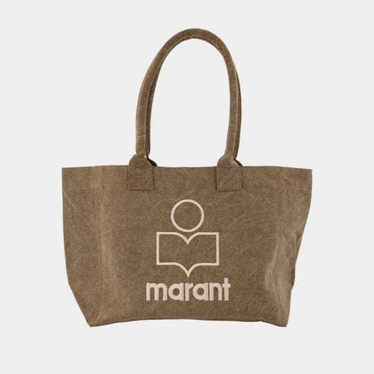 Yenky Zipped Tote Bag - Isabel Marant - Cotton - Khaki