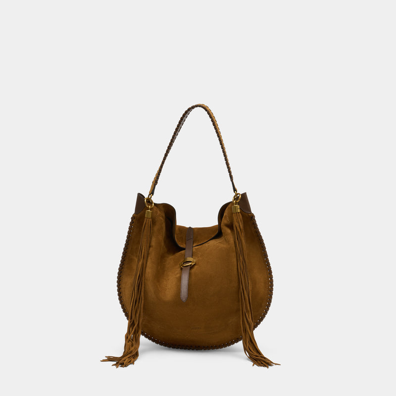 Oskan Soft Folk Gz Shopper Bag - Isabel Marant - Leather - Brown