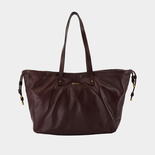 Silven Gb Shoulder Bag - Isabel Marant - Leather - Burgundy