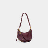 Oskan Moon Gd Crossbody - Isabel Marant - Leather - Burgundy
