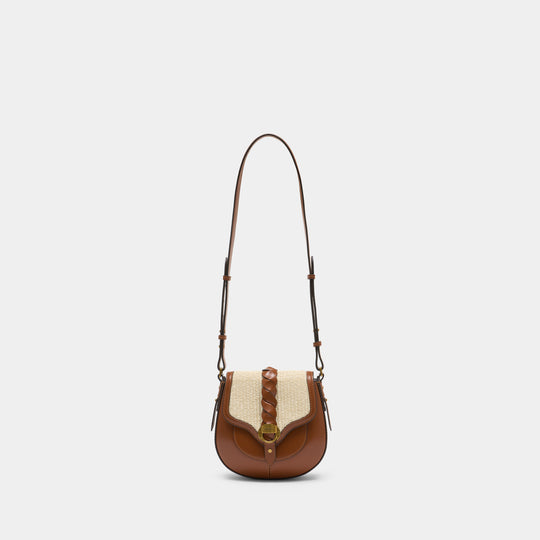 Altay Small Gc Shoulder Bag - Isabel Marant - Raffia - Brown