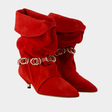 Edrik Rings ankle boots - Isabel Marant - Leather - Red