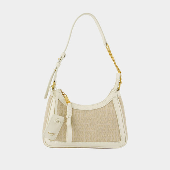 B-Army Shoulder Bag - Balmain - Leather - Neutral