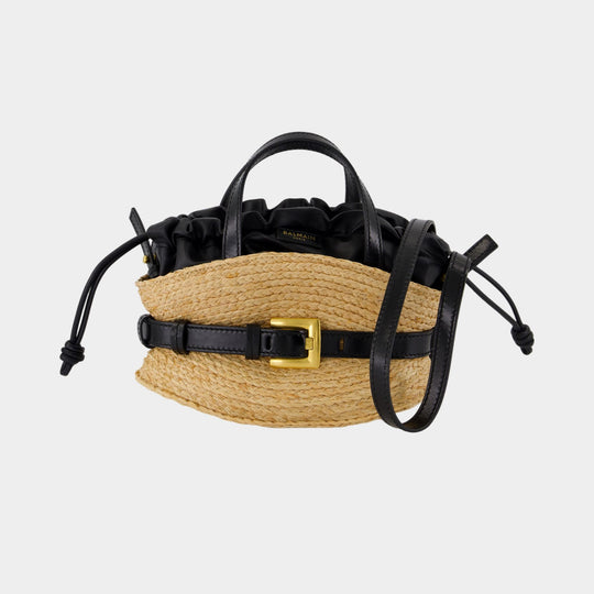 Shuffle Mini Bag - Balmain - Raffia - Neutral