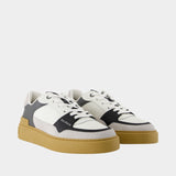 B-Court Flip Sneakers - Balmain - Leather - Grey