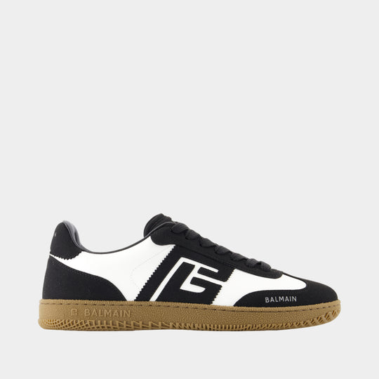 Swan Sneakers - Balmain - Leather - Black