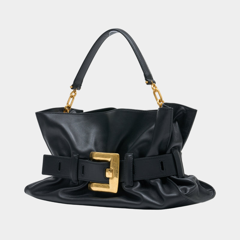 Anthem Medium Shoulder Bag - Balmain - Leather - Black