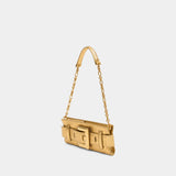 Anthem Clutch - Balmain - Leather - Gold