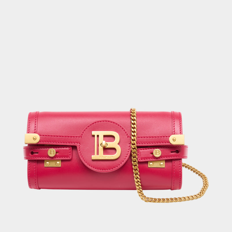 B-Buzz 23 Shoulder Bag - Balmain - Leather - Pink