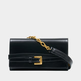 Shuffle Wallet On Chain - Balmain - Leather - Black