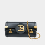 B-Buzz 23 Shoulder Bag - Balmain - Leather - Black