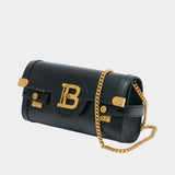 B-Buzz 23 Shoulder Bag - Balmain - Leather - Black