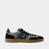 Swan Sneakers - Balmain - Leather - Grey