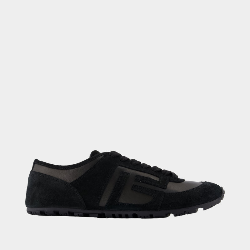 Racer 45 Sneakers - Balmain - Leather - Black
