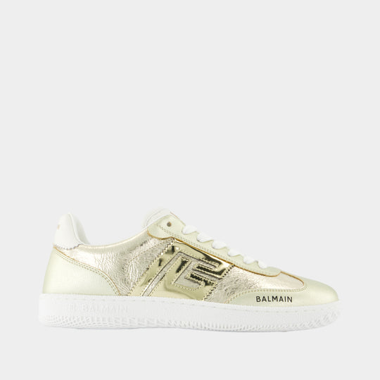 Swan Sneakers - Balmain - Leather - Gold