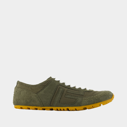 Racer 45 Sneakers - Balmain - Leather - Green