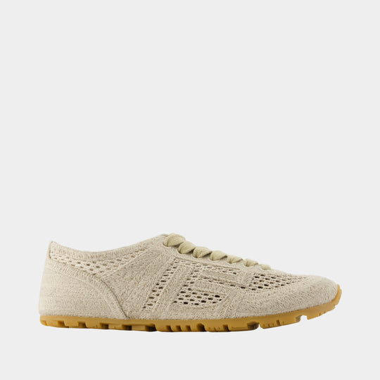 Racer 45 Sneakers - Balmain - Cotton - Beige