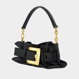 Anthem Mini Shoulder Bag - Balmain - Leather - Black