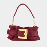 Anthem Mini Shoulder Bag - Balmain - Leather - Burgundy