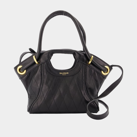 Tote Small - Balmain - Leather - Black