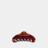 Lolita Hair Clips - Rouje - Acetate - Red