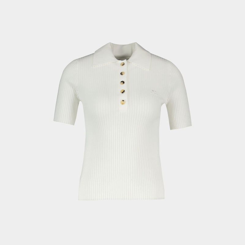 Signature Polo - Courreges - Cotton - White