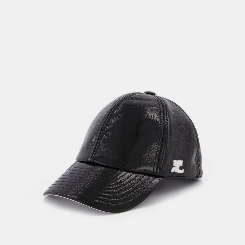 Classic Cap 黑色乙烯基材质棒球帽