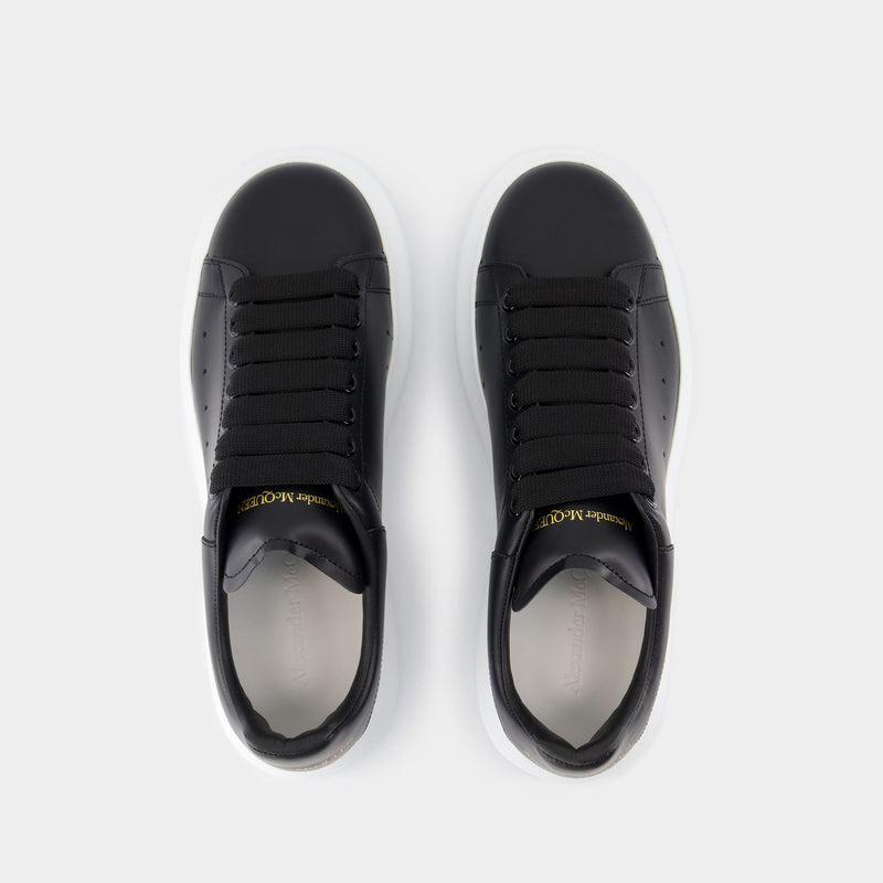 Sneakers Oversize 白色皮质白色鞋跟运动鞋