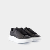 Sneakers Oversize 白色皮质白色鞋跟运动鞋