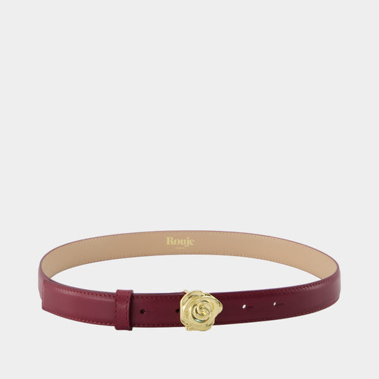 Roso Belt - Rouje - Leather - Burgundy