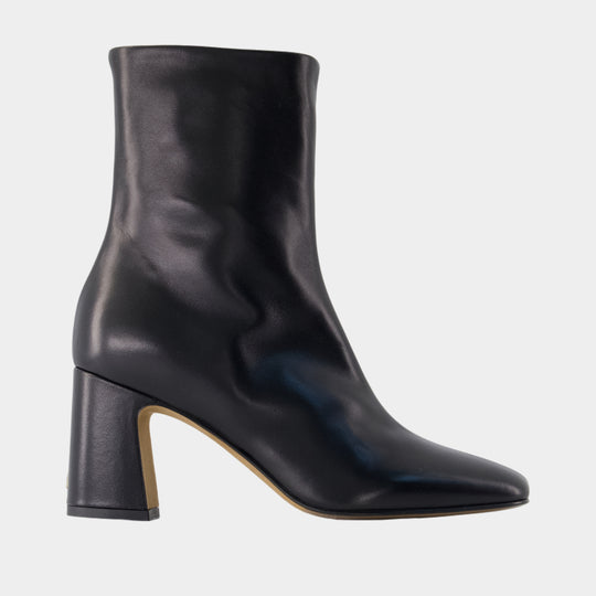 Claudia Ankle Boots - Rouje - Leather - Black