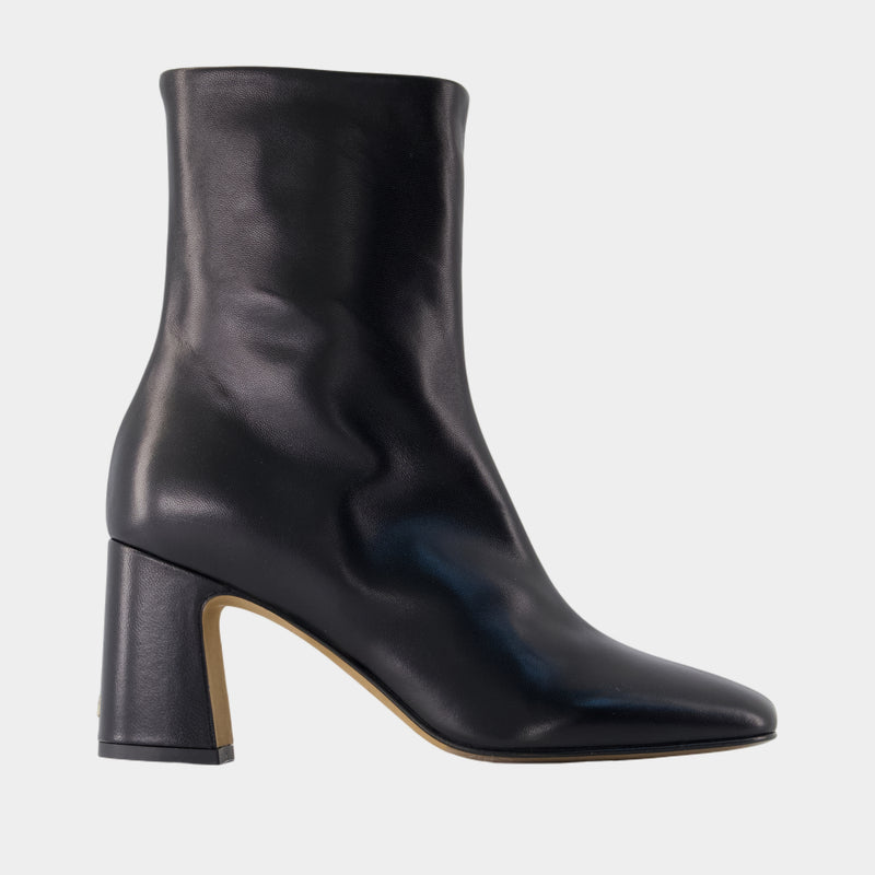 Claudia Ankle Boots - Rouje - Leather - Black