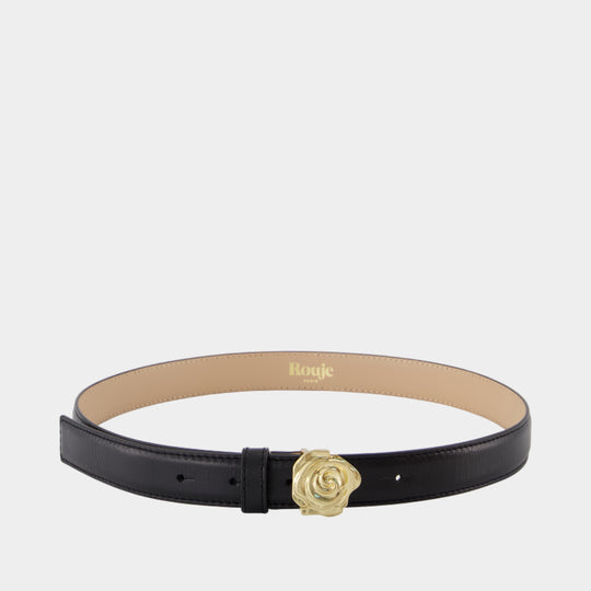 Roso Belt - Rouje - Leather - Black