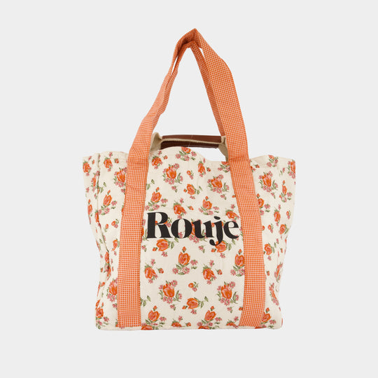 Larry Tote Bag - Red - Cotton - Multi