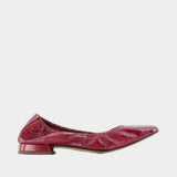 Nina ballet flats - Rouje - Leather - Bordeaux
