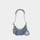 Le Cagole XS Shoulder Bag - Balenciaga - Denim - Blue