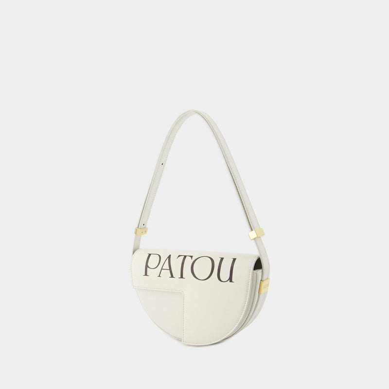 Le Petit  Bag 白色光面小牛皮手提肩背包