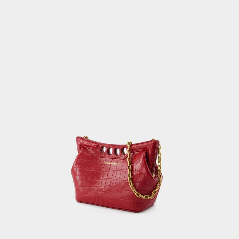 Peak Bag - Alexander McQueen - Synthetic Leather - Burgundy