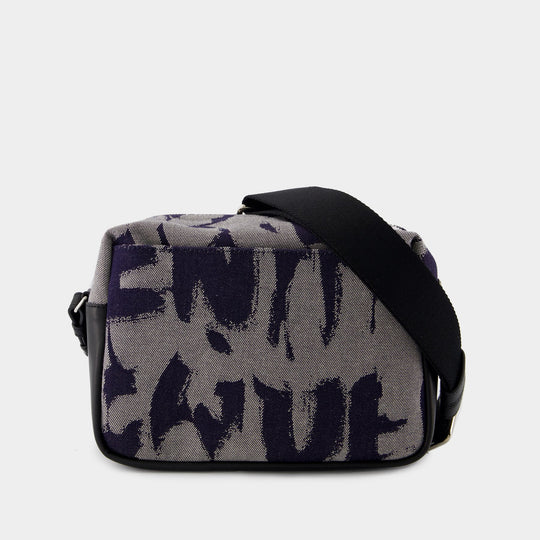 Camera 蓝色丹宁相机包斜挎包