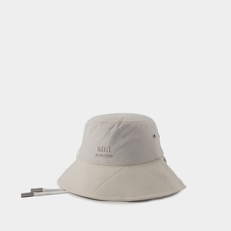 Ami 浅灰色合成材质渔夫帽