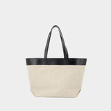 East West Shopper Bag - AMI Paris - Linen - Beige