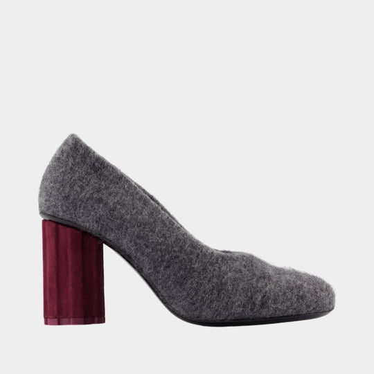Sv809 Pumps - AMI Paris - Wool - Grey